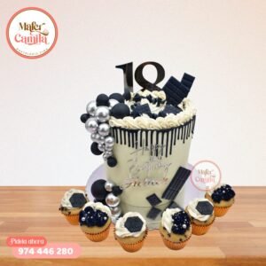Torta 18 y 50 Años Caballero #6