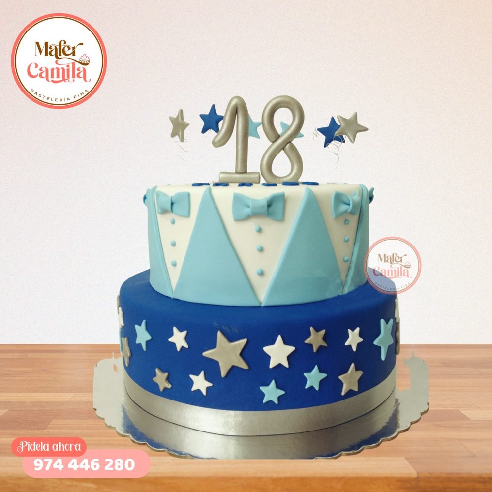 Torta 18 y 50 Años Caballero #10