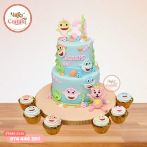 Torta Baby Shark y Bebe Finn #3