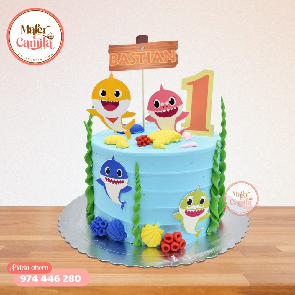 Torta Baby Shark y Bebe Finn #7