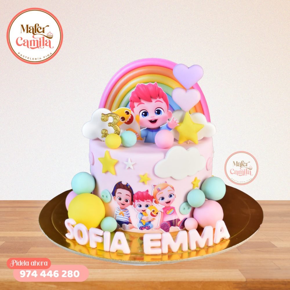 Torta Baby Shark y Bebe Finn #8