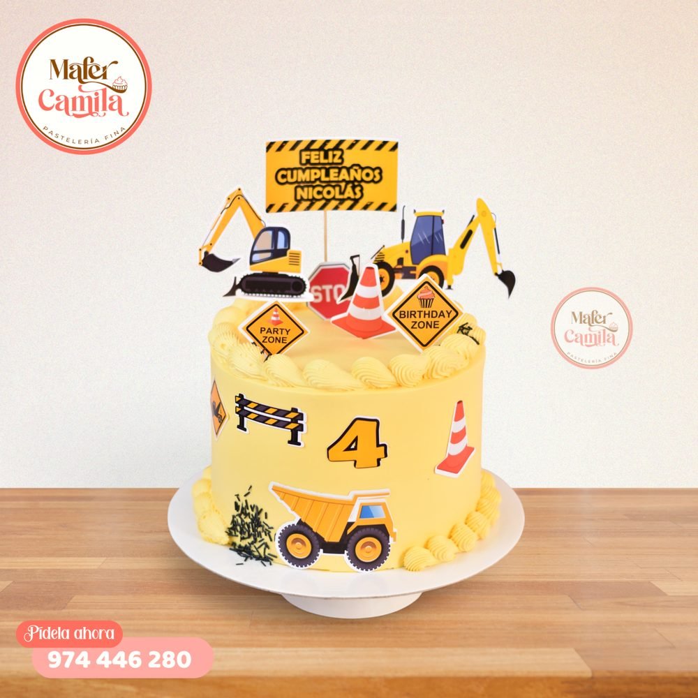 Torta Carrito y Construccion #5