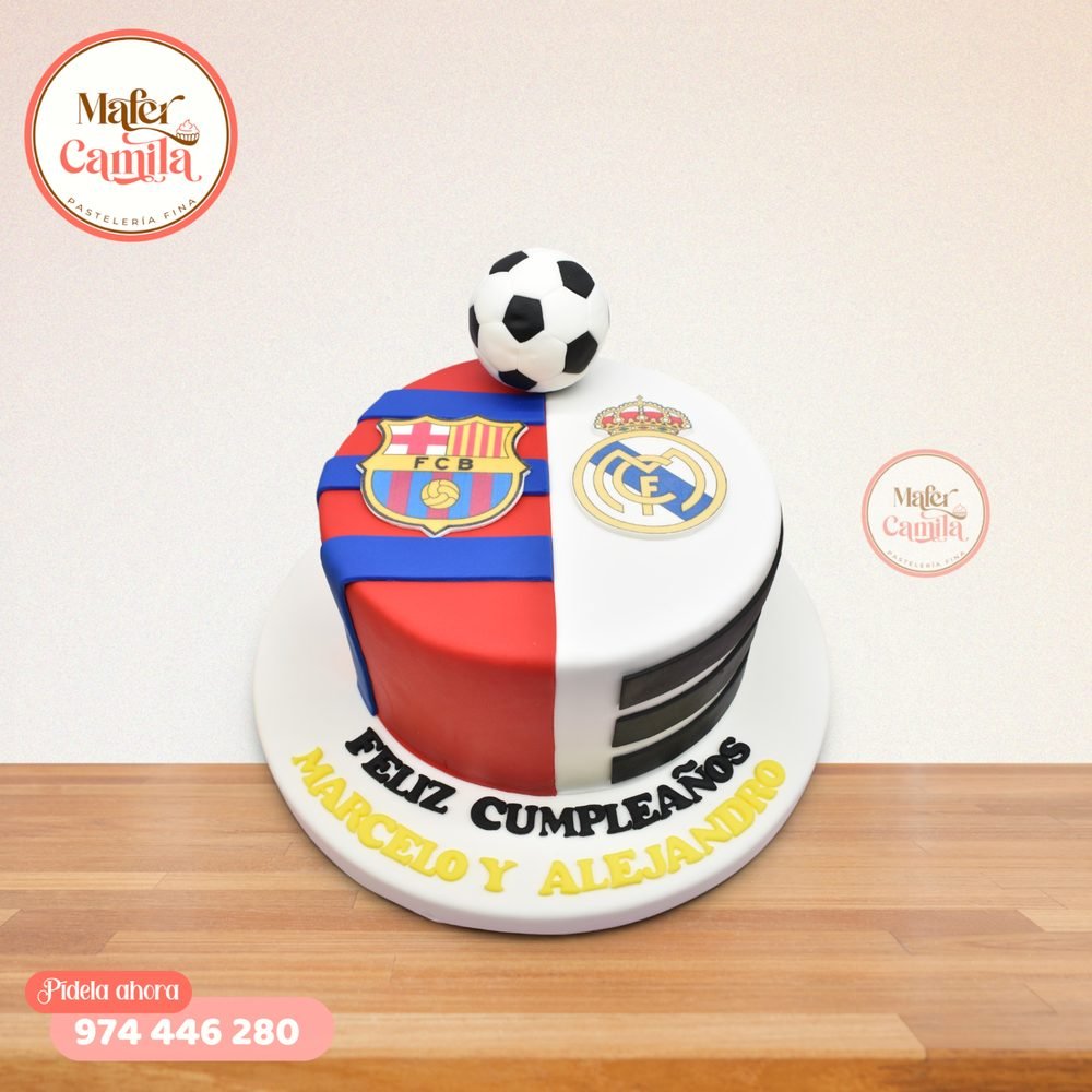 Torta Real Madrid y Barcelona #6